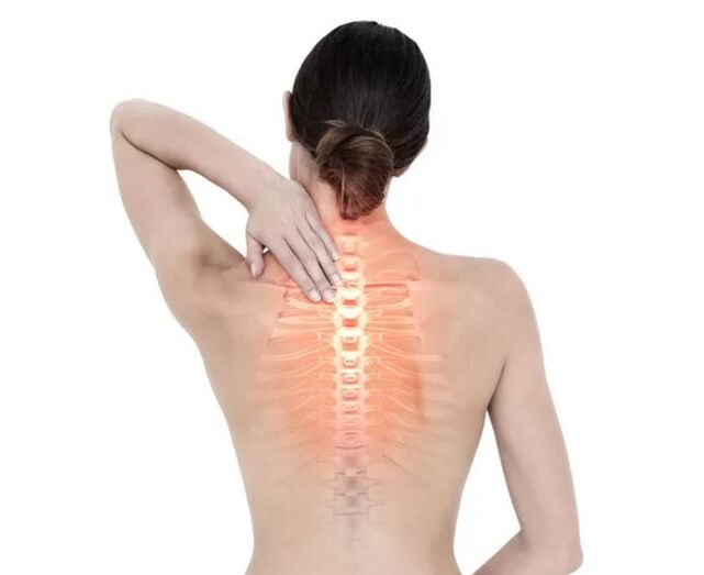 bolest v hrudní páteři s osteochondrózou